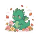 翠盾の幻龍（Verdant-Aegis Mystic）- 氷 + 地 + 月、自由・神秘的